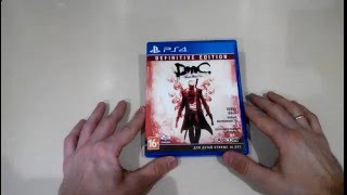 Devil May Cry Definitive Edition PS4 распаковка