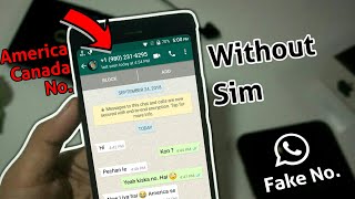 Use Whatsapp With Fake No. ?  Get Virtual Sim 2018   || Tech4X