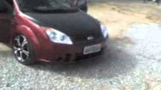 carros tuning, fiesta sedan socado suspençao rapida