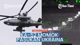 Rekaman Detik-detik Serangan Balik Ukraina Diadang Ka-52 Heli 'Buaya Raksasa' Rusia, Tank Gosong