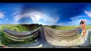 Девушки в виртуальной реальности! 360 градусов Virtual Reality gerl VR video injected