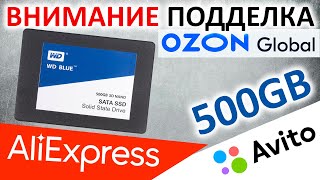 Внимание подделка c OZON Global! Типа SSD WD Blue 500GB