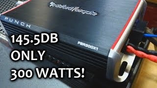 145.5db on 300 watts! - Rockford Fosgate PBR 300x1 - 2 DC Audio Level 5 15's