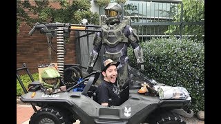 Magic Wheelchair - Halo Warthog Nerf Vulcan Cannon Build