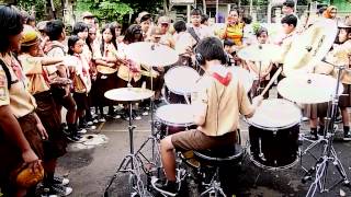 11 years old boy scout played Nightmare from Avenged Sevenfold at school
