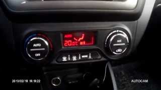 Kia Rio 2012 New. Работа климат-контроля