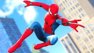 Marvel's Spider-Man (PS4 1080p) - Stark Suit Gameplay: Free Roam & Crime Fighting