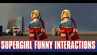 Lego Dimensions Supergirl Funny Character Interactions!