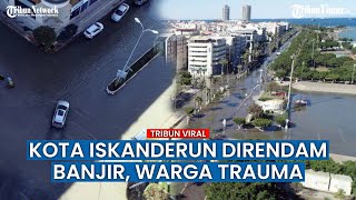Kota Iskanderun Terendam Banjir Pasca Gempa, Penduduk Setempat Dilanda Trauma