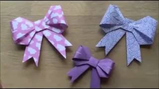 cara membuat hiasan kado (origami)