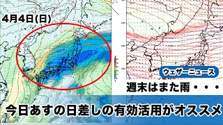 週末はまた雨・・・　今日あすの日差しの有効活用がオススメ