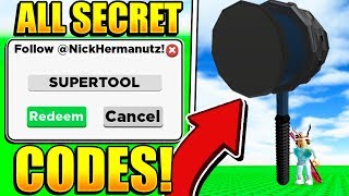 ALL BUILDING SIMULATOR SECRET CODES! Roblox *GIANT TOOLS*