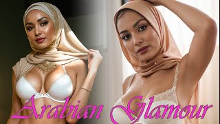 Arabian Glamour Reimagined in AI Art Lookbook mature women Video | Arabian beauty