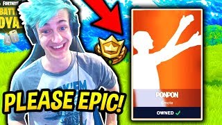 NINJA WANTS TO ADD THE PON PON DANCE TO FORTNITE!! *NEW EMOTE* Fortnite SAVAGE & FUNNY Moments