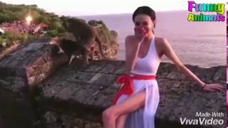 Nepali sexy funny video sexy girl and monkey