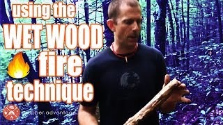 How To Start a Fire In Wet Camping or Survival Conditions