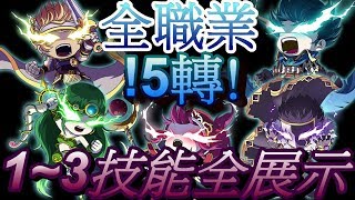 (新楓之谷) 全職業45種!! 5轉1~3技能展示大合集~~（重新上傳）
