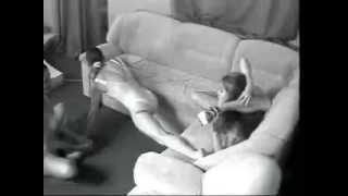 3 Russian flexible girls on sofa