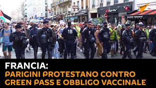 #Francia: parigini protestano contro #GreenPass e obbligo vaccinale