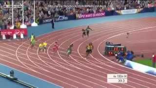 Usain Bolt 4x100 men Relay - Glasgow 2014