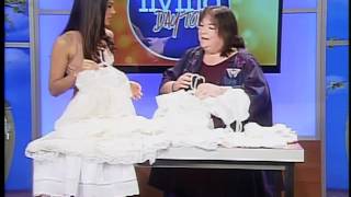 Turning bridal gowns into christening gowns