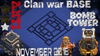 кв база для тх9 башня бомбежка (Clash of Clans) BASE CLAN WAR TH9 +BOMB TOWER