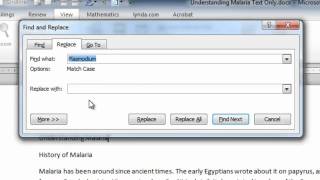 Find/Replace Formatting in Word 2010