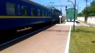 Поезд № 793 Киев - Ровно отправление со ст. Здолбунов-Пасс. 11.05.2018