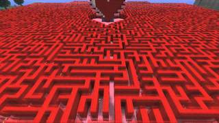 Giant Minecraft Valentines Maze!