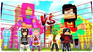 ? MINECRAFT - MANSIÓN ROBIN VS MANSIÓN STARFIRE (TEEN TITANS GO) CON LUCKY BLOCKS