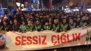 Turkiye de Doğu Türkistan için Böyük yürüş