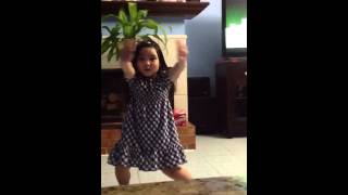 Little girl dancing-hot