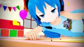 MMD Giantessみくのおうち♪Miku's House