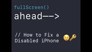 How to Unlock/Fix a Disabled iPhone - "iphone is disabled connect to itunes" (Updated)