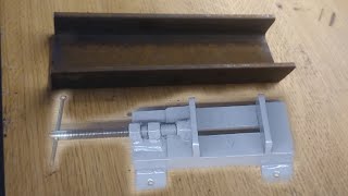 Metal qisqich, тиски из шверллера своими руками, simple vice DIY