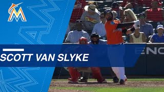 Scott Van Slyke crushes two homers, including GRAND SLAM, in spring debut