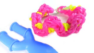 Как сделать браслет из резинок на рогатке + КОНКУРС
