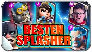 TOP 10 ? DIE BESTEN SPLASHER KARTEN | Clash Royale Let's Play | Deutsch German