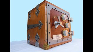 Amazing Handmade Wooden / Metallic Safe خزينة مقتنيات ثمينه صناعه يدويه