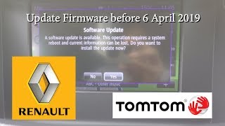 How to update your Renault R-link firmware before 6 April
Tomtom satnav navigation update