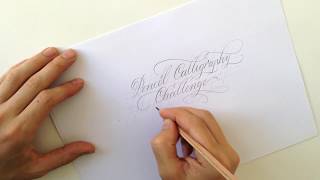Каллиграфия карандашом — Pencil Calligraphy Challenge!