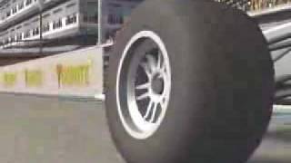 Tyre deformation in Live for Speed (slowmotion)