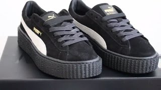 Puma creeper suede Black by Rihanna Fenty Unboxing and Review