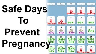 Safe days to prevent pregnancy