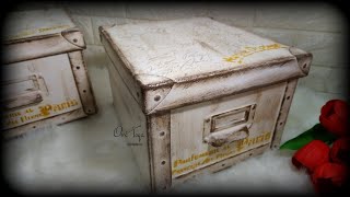 تجديد صناديق ايكيا /antique /انتيك /تعتيق /تغيير ikea/diy