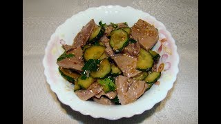 Язык с огурцом по китайски // tongue with cucumber in Chinese