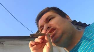 курение сигариллы на ходу