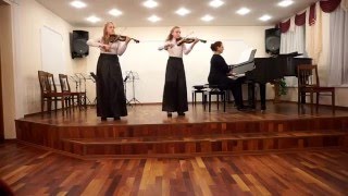 И.С.Бах. Концерт для двух скрипок ре минор. Вешнякова Анастасия, Сандлер Ольга.