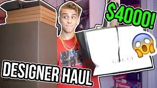 I GOT $4000 WORTH OF DESIGNER STUFF! (GUCCI, LOUIS VUITTON) HAUL