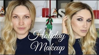 ПРАЗДНИЧНЫЙ Макияж Пошагово | СМОКИ С Глиттерами!